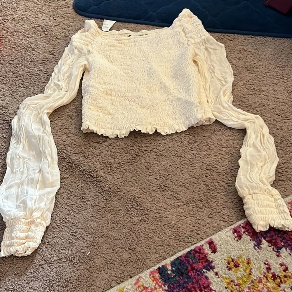 Reformation‎ Ivory Sandy Top small